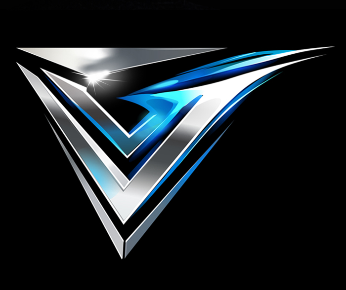 ai generált bonyolult, high-tech stílusú logo vektorizálása nyomdakészre